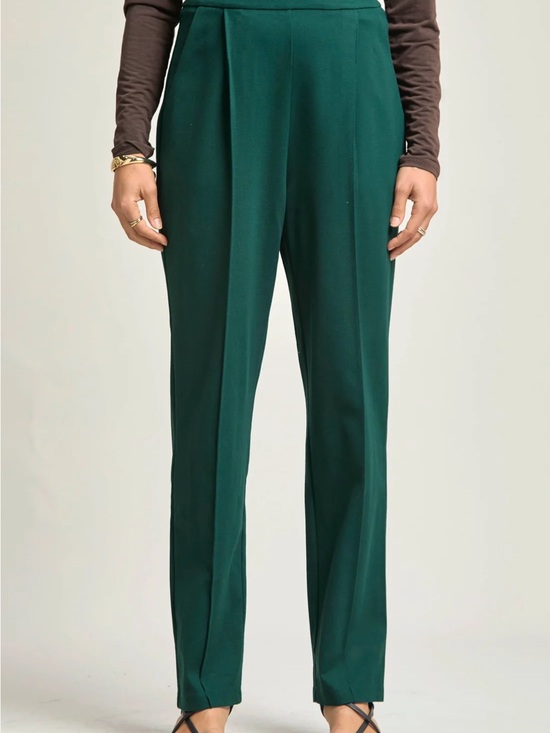 Dear Scarlett Pants - Magic High-Rise Barrel Pants-see coordinating blazer/jacket Hunter Green